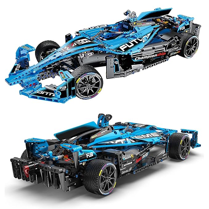 Formula 1 Racing Car Building Blocks Kit - MOC 1-8 Scale Model Car - Collectible Sports Car Toys for 14 Plus Year Boys - Adult - 2022 - 1667 Piece
