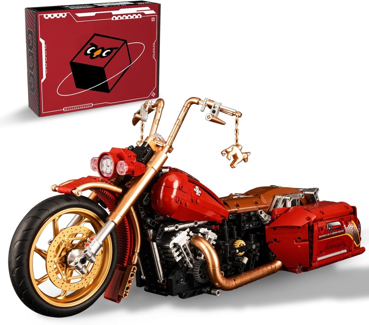 Motorcycle Building Blocks Kit - 1-5 Scale Motorcycle Model Building Toys for Boys & Girls 8 & Up - Children Adult Collectible Car Gift - 2111 Piece