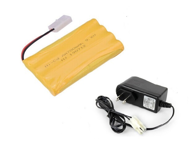 Picture of New Bright UN250291-NT 9.6V 700mAh Ni-Cd Rechargeable & AC Charger AA Battery for FastLane RC