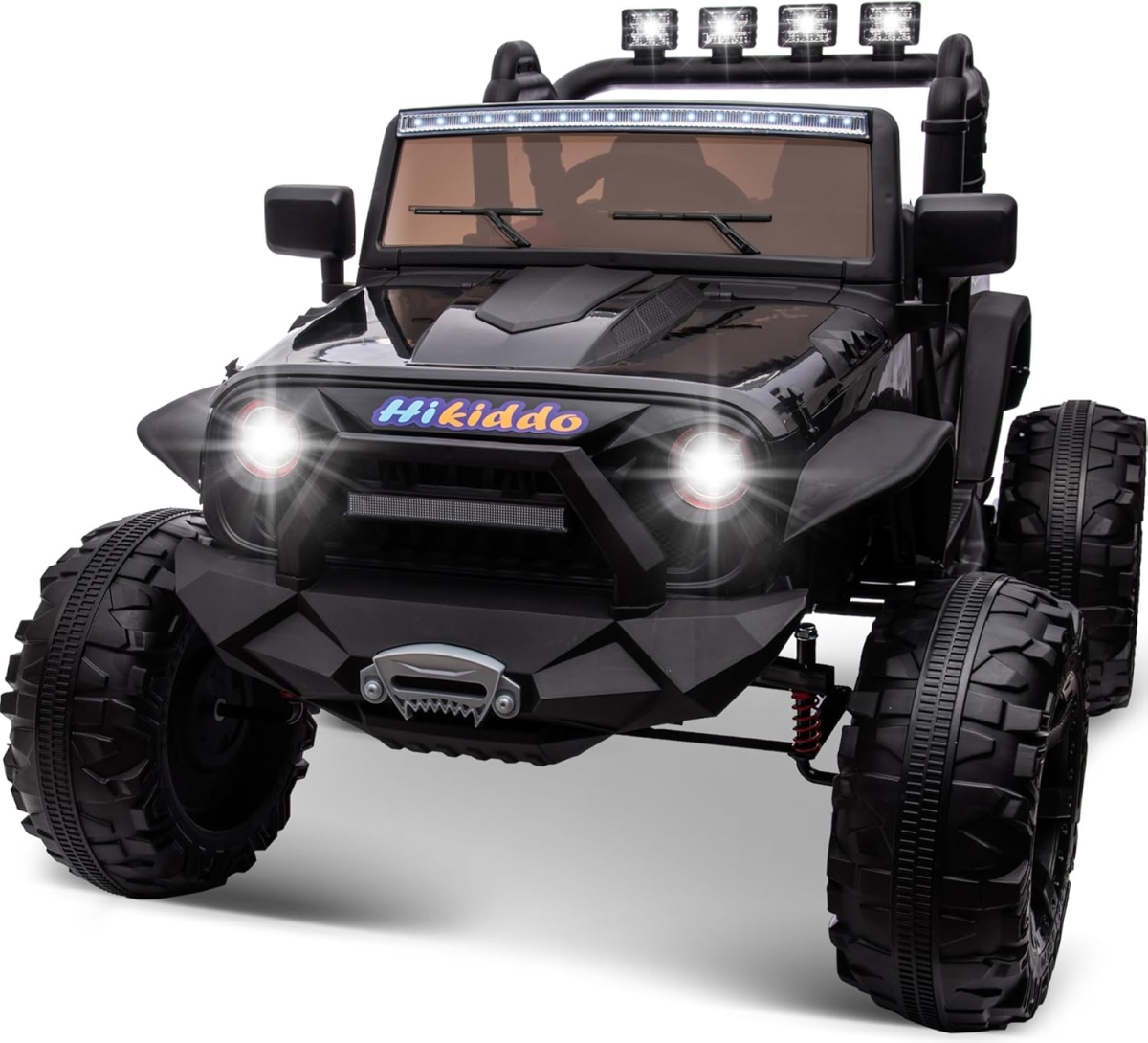 XS-72895 9Ah Ride-On Toy for Big Kids - 4WD 2 Seater Ride-On Car Truck with Remote Control - 4x200W Motor - Black