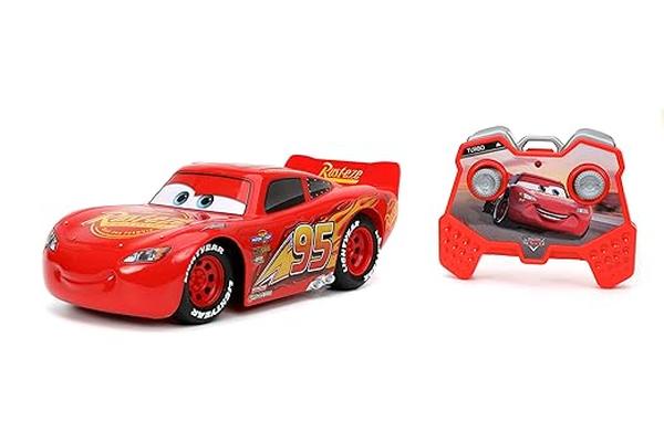 XS67759 Toys Pixar Cars 1-24 Scale Lightning McQueen RC Remote Control Car 2.4 GHz Red Toys for Kids