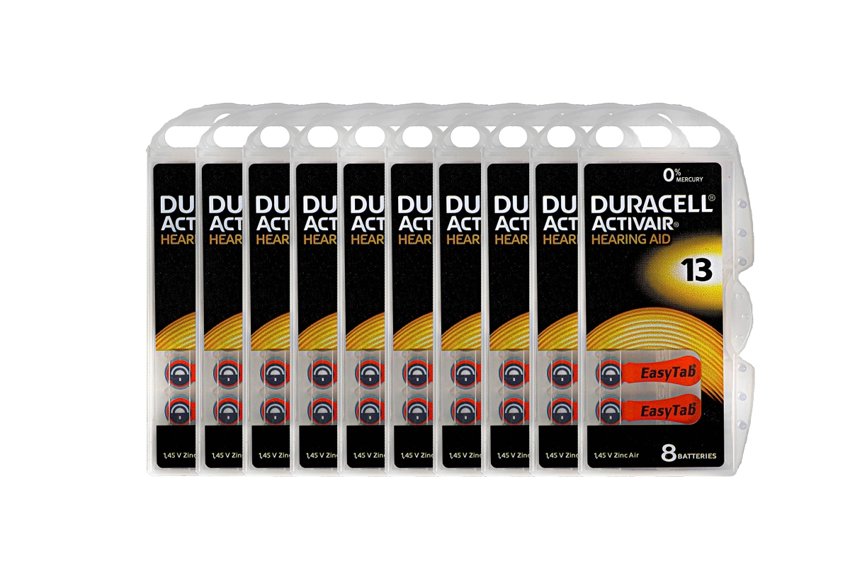 XS68736 Activair Hearing Aid Batteries- Size 13 - 80 Batteries