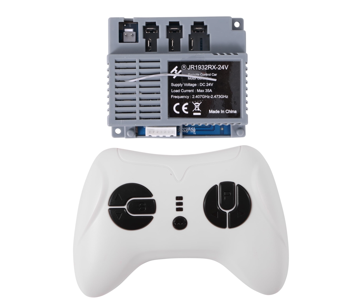 XS68983 Ride-On Car 2.4G Bluetooth Remote Control & JR1932RX-24V Receiver Control Box Motherboard Kit for Children Electric Ride-On Car