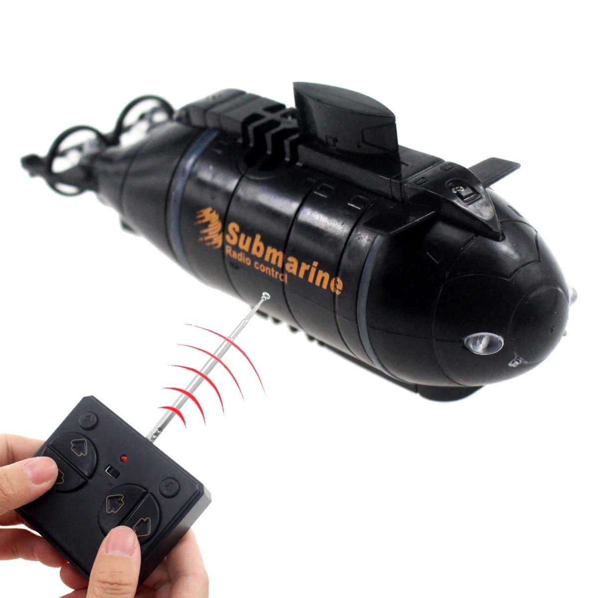 Picture of A-Sonic XS69202 Mini Remote Control Nuclear Submarine Toy RC Boat Electric Water Kids Birthday Gifts - Black
