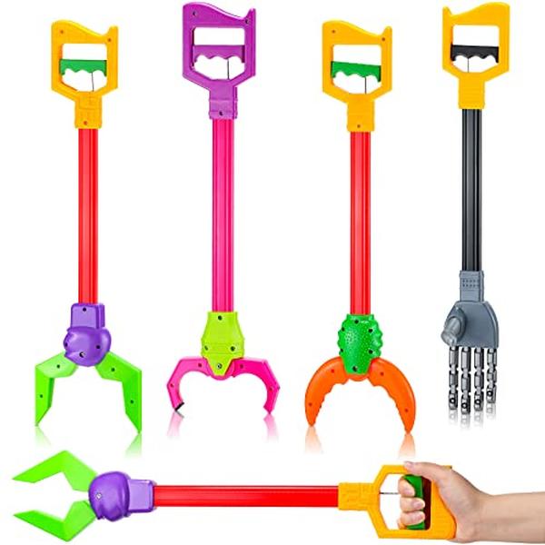 Picture of A-Sonic XS69289 4 Piece Toys Grabber Claw for Kids Claw Grabber Pickup Tool Interactive Toy Grabber Robot Hand & Robotic Claw Grabber Robot Arm for Boys Girls Early Learning Gift - 19.7 in. Long Arm