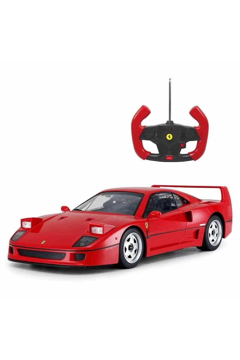 XS70468 Remote Control 1-14 Scale Ferrari F40 Licensed RC Model Car with Front Light Controller Open & Close - Red - Unisex-Children