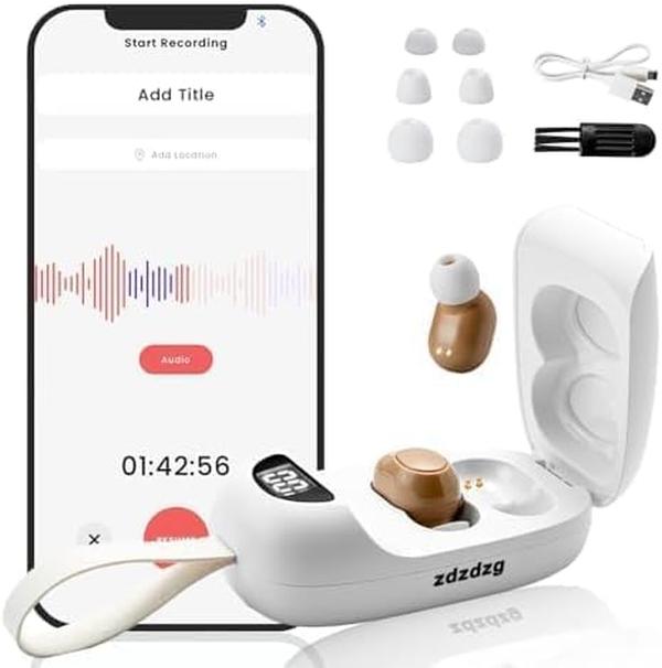 XS71809 Aids for Seniors with Bluetooth - Hearing Amplifier with Charging Case - Provides 60 Hours Of Backup Power