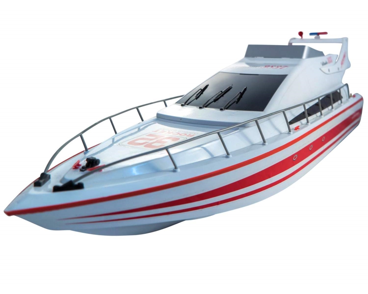 XS72350 DIVO Atlantic Yacht Luxury Modern Cruise 28 in. RC Model Boat Radio Remote Control Speed Watercraft Racing Ship - Red