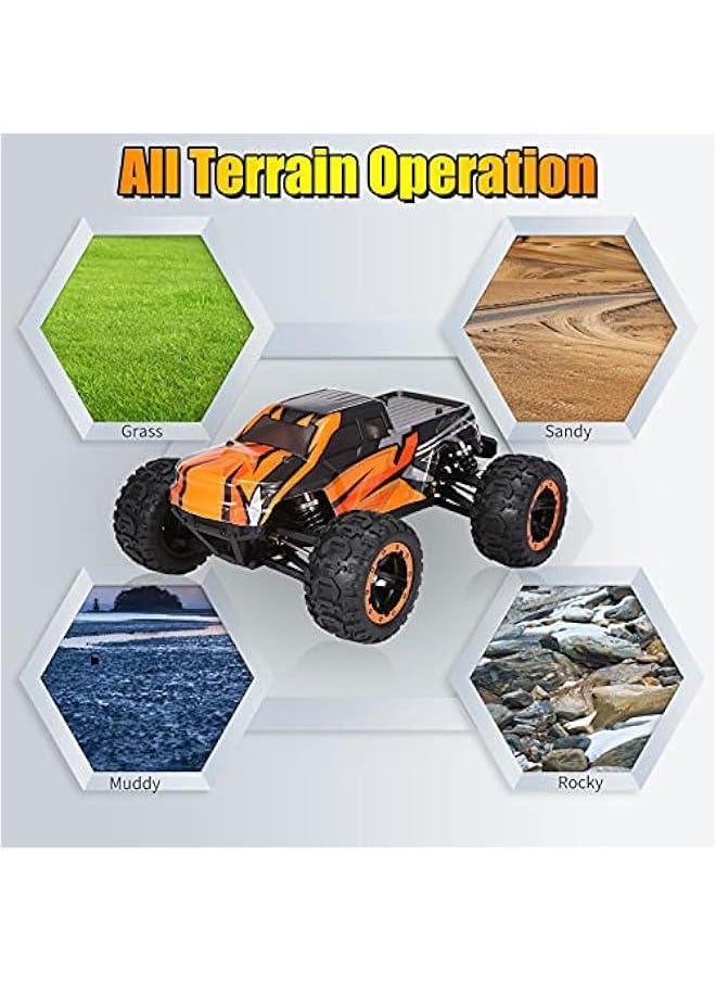 Picture of A-Sonic XS72480 16889A Pro RC Cars - 1-16 Scale Remote Control Car&#44; 4WD 45km-hHigh Speed Brushless Motor RC Truck - 2.4GHz All Terrains Off-Road Electric Toy Vehicle with 2 Batteries for Kids & Adult
