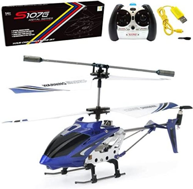 Picture of Cheerwing NC23712 S107 & S107G Phantom 3CH 3.5 Channel Mini RC Helicopter with Gyro - Blue