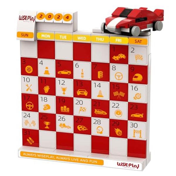 Picture of A-Sonic XS67476 Calendar STEM Building Block Set 2024 Year - Stocking Stuffers for Boys - Unique Birthday & Christmas Gift for Kids