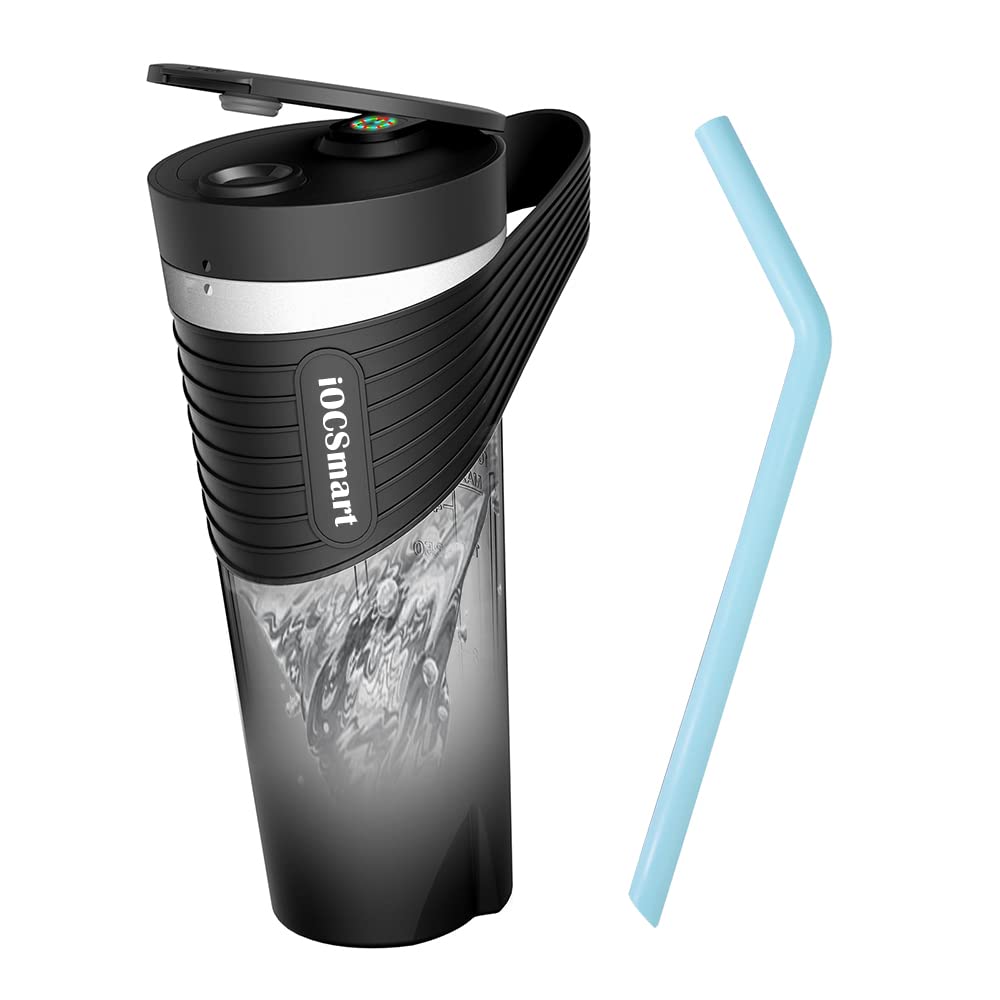 Picture of A-Sonic XS67984 Blender on the Go - Portable Blender for Smoothies - Electric Protein Shaker Bottle - IPX7 Leakproof 16 oz Personal Blender Cup USB Rechargeable for Gym Travel Sports - Black