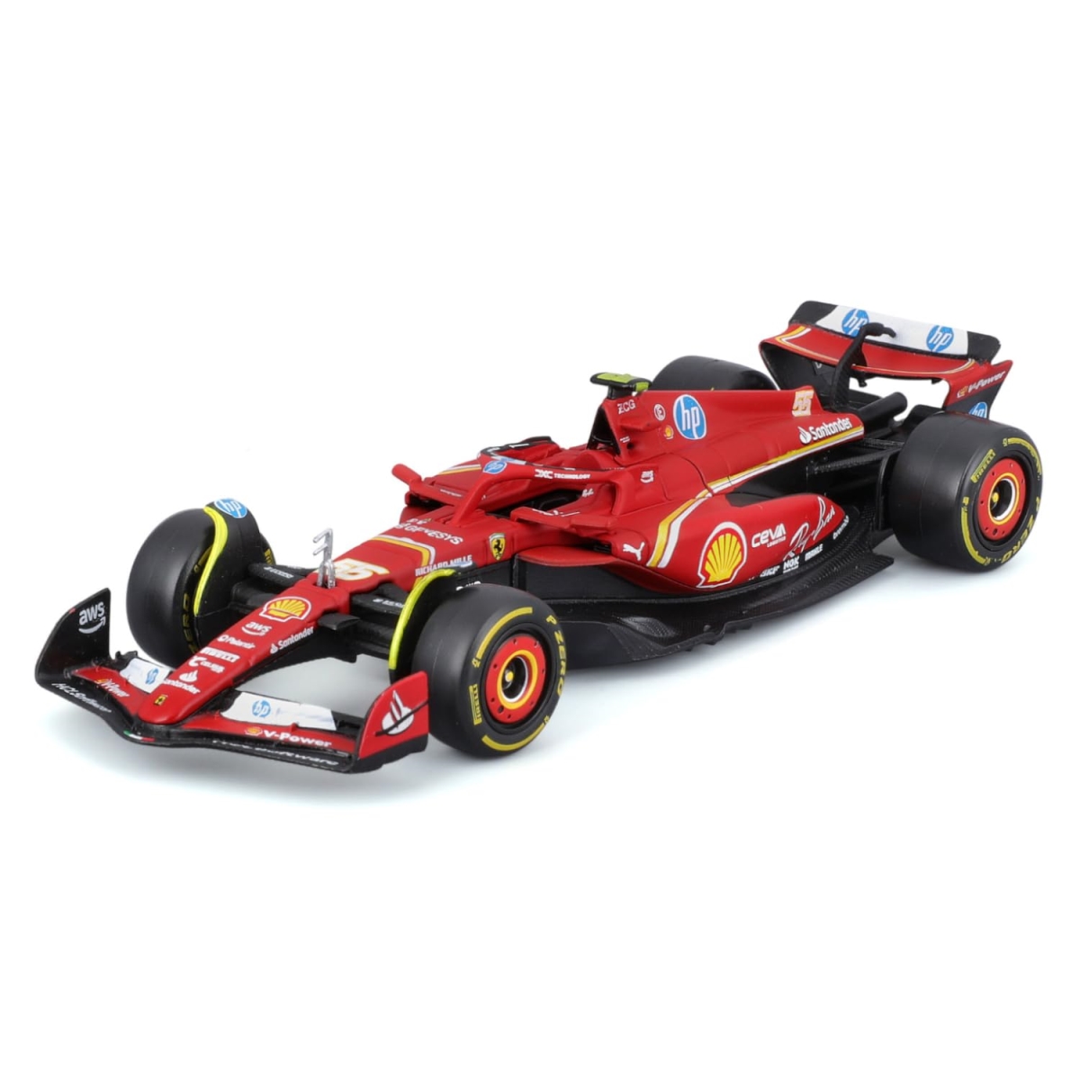 XS68272 1-43 Scale - SF-24 for Scuderia Ferrari F1 Team SF24 Signature Die cast Adults Model Car Display F1 GP 2024 Collection - No.55 Carlos Sainz -  A-Sonic