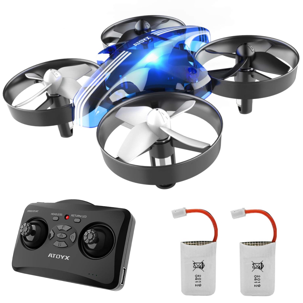 Picture of A-Sonic XS68843 Drone for Kids & Beginners - Indoor Portable Hand Operated & RC Nano Helicopter Quadcopter with Auto Hovering - Headless Mode & Remote Control - Childrens Day Gift for Boys & Girls&#44; B