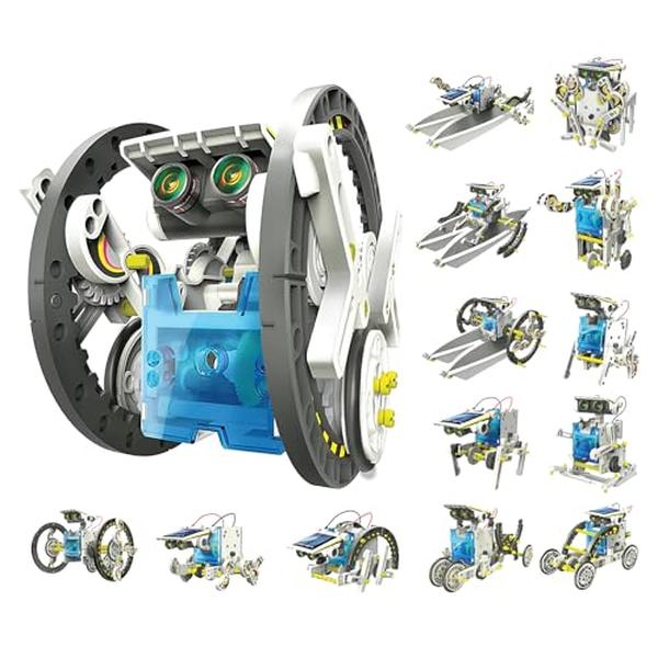 Picture of A-Sonic XS69002 14-in-1 Solar Robot Kit for Kids 8-12 - STEM Toys Robotics Kit Building Projects for Kids - Education Science Toy Educational Christmas for 10 11 12 13 15 Years Old Teens Boys Girls
