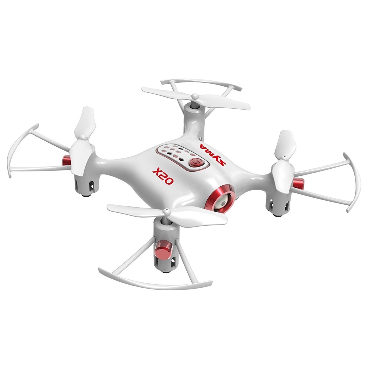 Picture of A-Sonic XS69067 Syma X20 Mini Drone for Kids & Beginners RC Nano Quadcopter with Auto Hovering 3D Flip - White