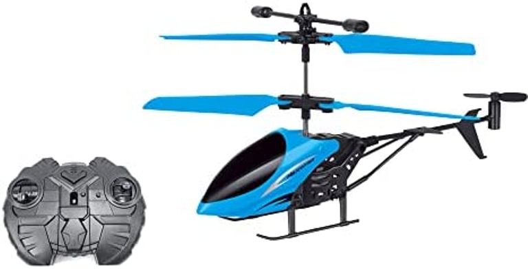 Helicopter for Kids, Remote Control Helicopter Toys with Gyro Stabilizer - Blue