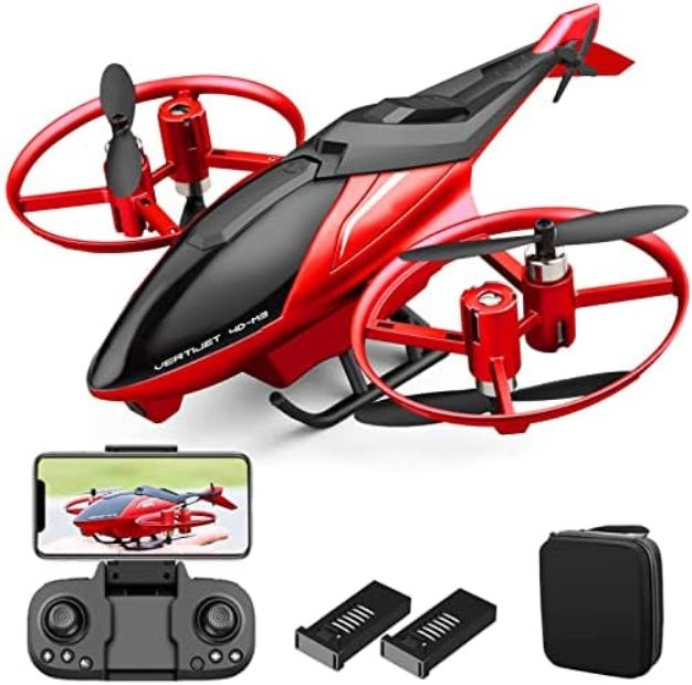 4DM3 Helicopter Drone with 1080p Camera Beginners Toys for Adults Kids - Red -  AnimaciOn, AN3493810