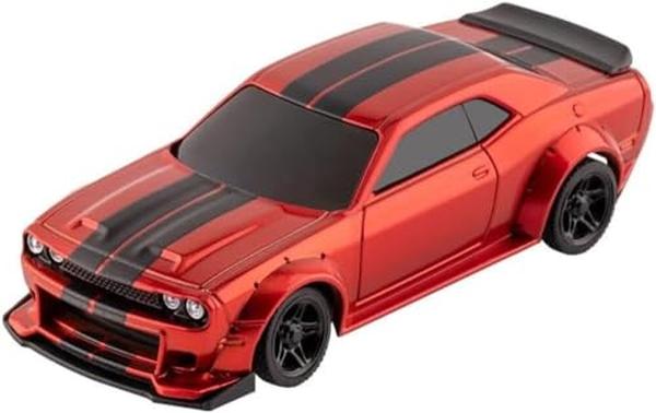 XS71878 Racing 1-76 Scale Sport RC Car with Full Proportional RTR 2.4GHZ Remote Control with 2 Replaceable Body Shell - C75 Red
