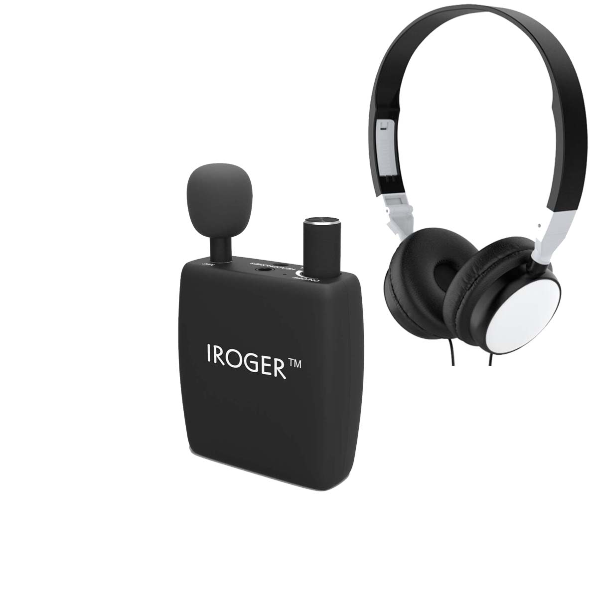 XS72024 Amplifier Rechargeable Hearing Aid Device Personal Sound Amplifier PSAP for Ears - Seniors with Headphone - Directional Microphone