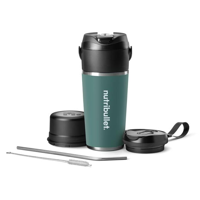 XS72064 Flip Portable Blender with Insulated Cup - Eucalyptus - NBPB50350EUC