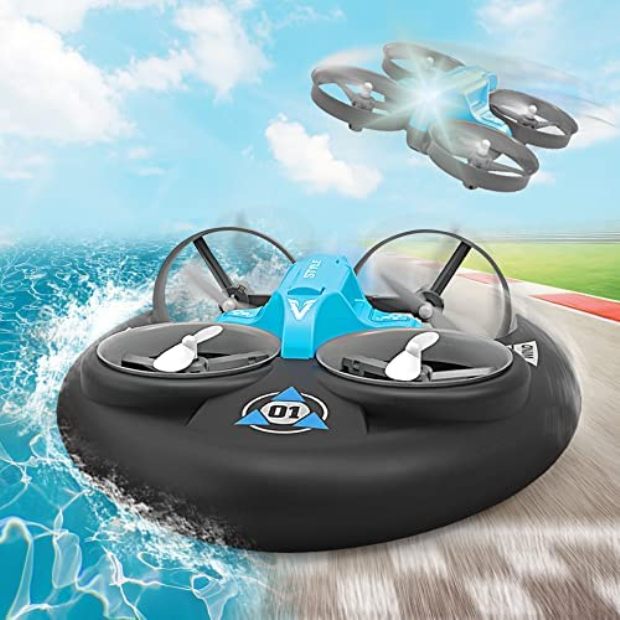 Picture of Fandina NC23793 3-in-1 Multifunction Sea Land Air RC Boat Boys Toys for Kids 6-8-12 Years Old
