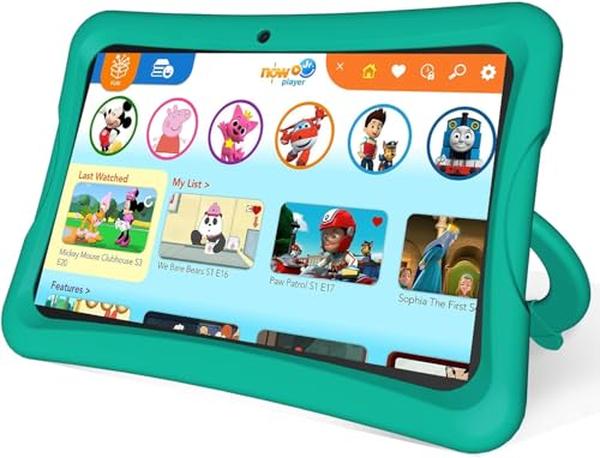 Picture of A-Sonic XS72342 Tablet 10 in. - Android 13 Tablet 4GB Plus 64GB 8-Core CPU Wi-Fi 6 12H Battery Life Parental Control 1280 x 800 HD Display Dual Cameras Shockproof Case Pre-Installed Educational Apps