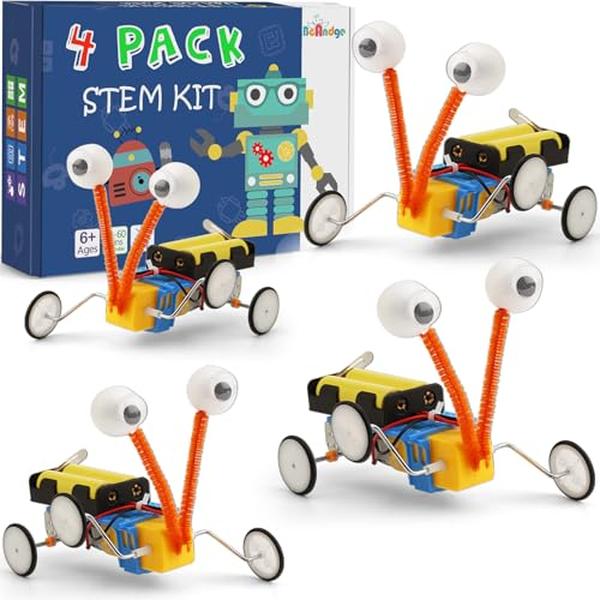 Picture of A-Sonic XS68002 Set Bulk Robot Kit for Kids 6-8 8-12 - STEM Crafts Robotics Science Projects STEM Toys for Boys Girls - Classroom Activities 1st 2nd 3rd Grade 6 7 8 9 10 11 12 Year