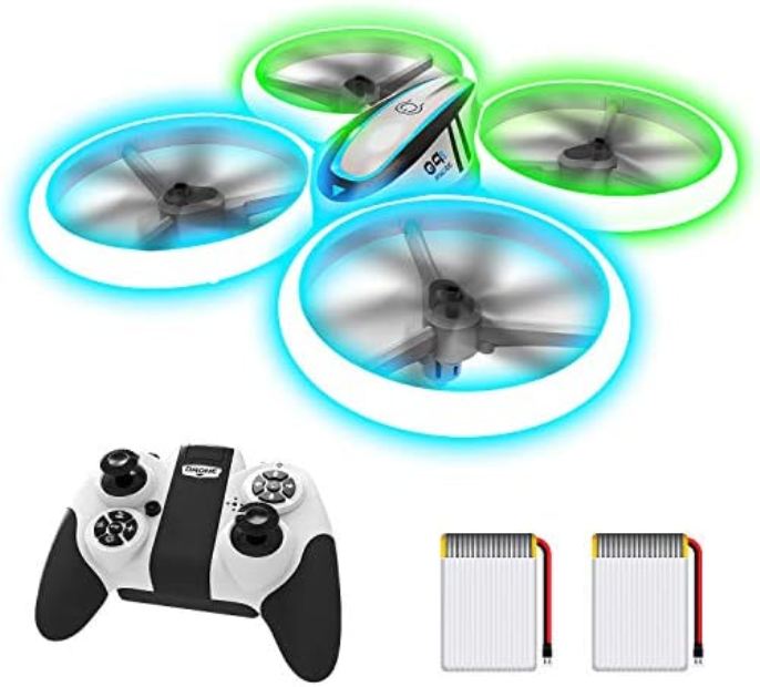 NC23779 Q9s Drones RC Drone with Altitude Hold & Headless Mode Quadcopter Toys with Light for Kids - Blue & Green