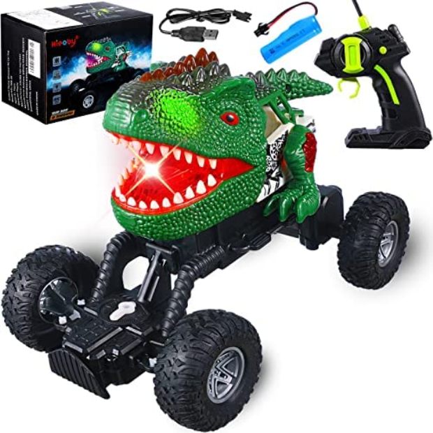 Picture of Hieoby NC23694 Remote Control Racing Car Toys Dinosaur Toys for Kids 3-5 5-7 Monster Trucks for Boys