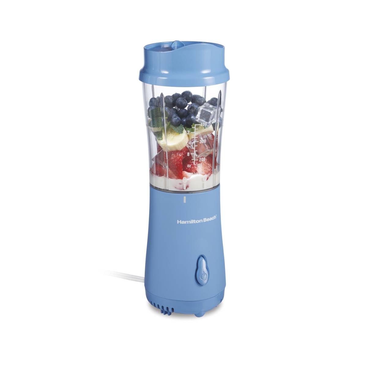 Picture of A-Sonic XS68602 Beach Portable Blender for Shakes & Smoothies with 14 oz BPA Free Travel Cup & Lid - Durable Stainless Steel Blades for Powerful Blending Performance - Tranquil Blue - 51172