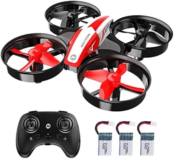 Mini Drone for Kids Beginners, Throw to go Indoor RC Nano Quadcopter Plane with Altitude Hold - Red