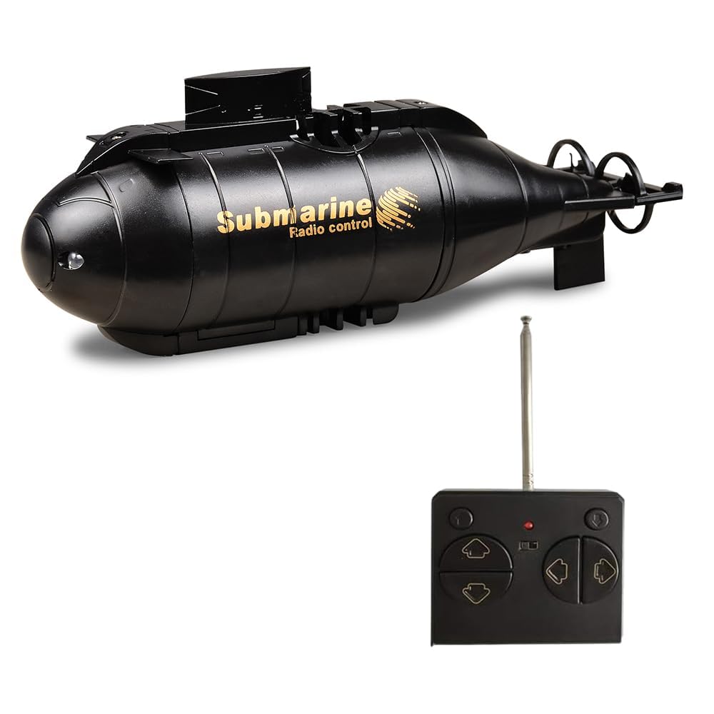 XS69400 6 Channels Mini RC Submarine Toy - Black
