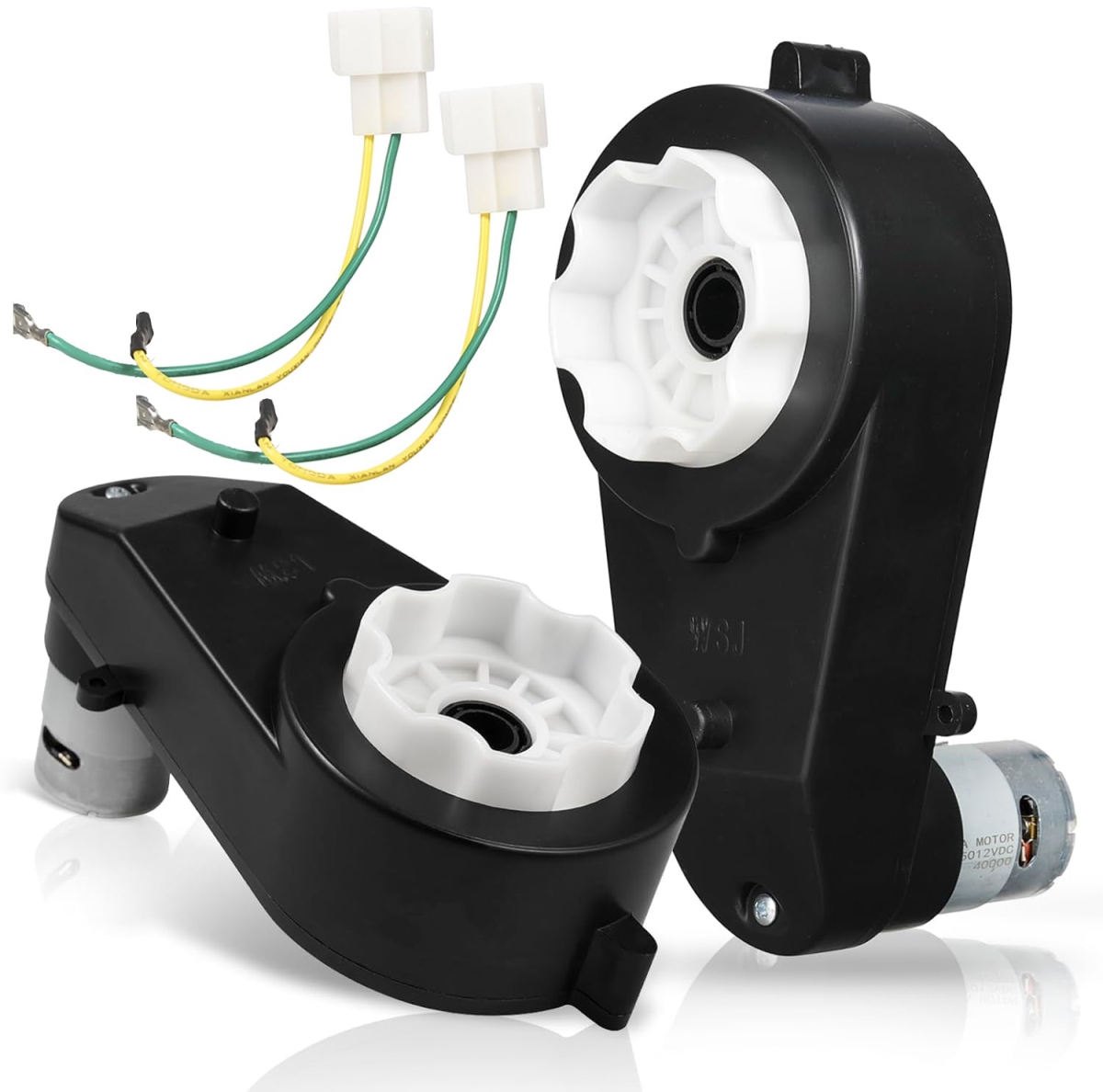 Powered Wheels Motor Upgrade Gearbox for Ride-On Toys 2 Piece 24v RS555 40000RPM High Speed Drive Engine Gearbox Motor Upgrade for Jeep Kid Trax
