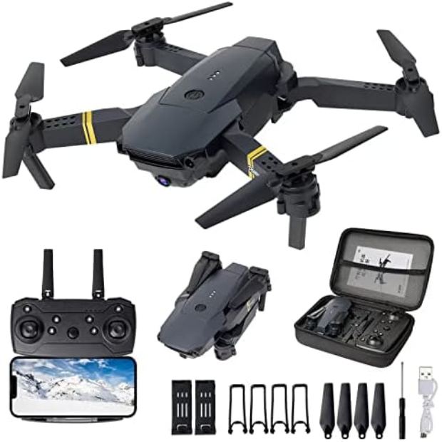 NC23808 E58 Drone with Camera for Adults & Kids Foldable RC Quadcopter Drone with 4K HD Camera -  Jeaousm