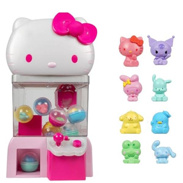 XS70501 Kitty & Friends - 12 Claw Machine with 8 Collectible Mini Figures - Officially Licensed Sanrio Product from Jazwares - Amazon Exclusive -  A-Sonic