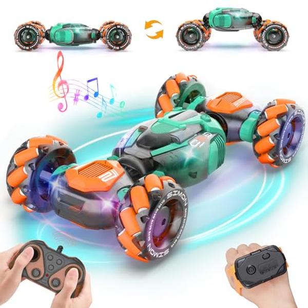 XS70951 Gesture Sensing RC Stunt Car - Gesture RC 2.4GHz Remote Control Sensor Twist Car for Boys Age 6-12 Year