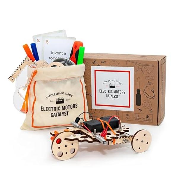 Picture of A-Sonic XS71347 Engineering Kit - Designed by Scientists in USA - 50 Plus Parts - 10 Plus STEM Projects for Kids 8-12 - Learn Electronics - Science - Grow Creativity - Grit - Great DIY Inventor Toy