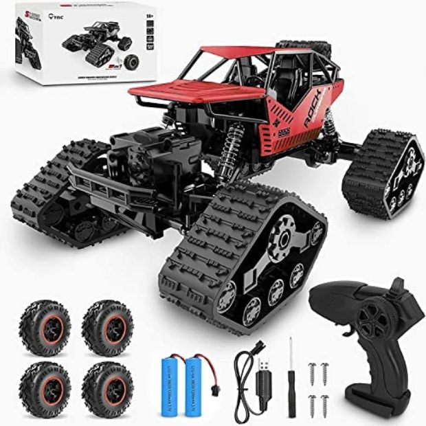 2-in-1 1-14 Scale 25mph 40KMH High Speed 4WD Off Road Remote Control Car - Red -  A2Z Posters, A23502284