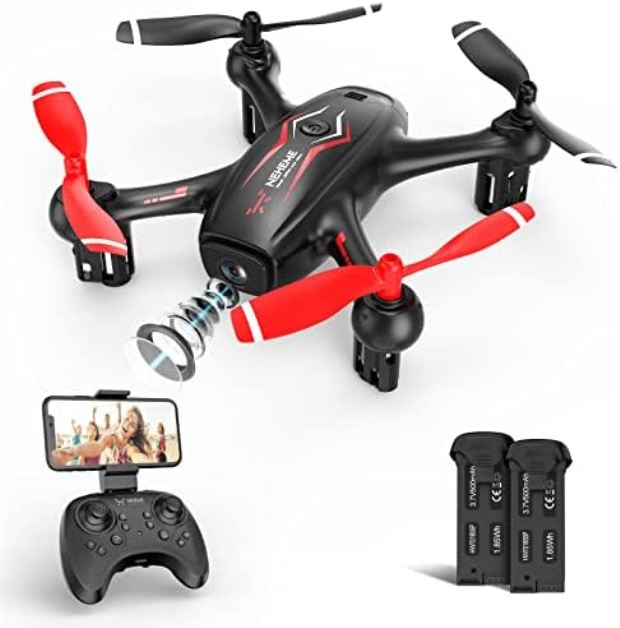 NC23837 NH530 Drones with Camera for Adults Kids, FPV Drone with 1080P HD Camera, with 2 Batteries -  Neheme