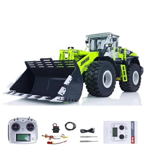 ZW370 RC Hydraulic System Loader JDM-198 Radio Control Construction Truck 2-Speed Transmission Charger Battery Motor Servo ESC Hobby Grade Model