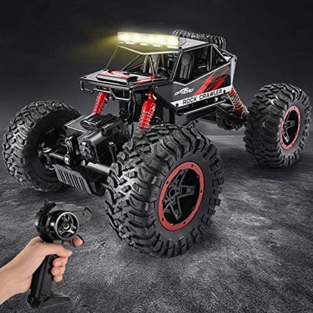 NC23766 1-14 Scale Remote Control Car, 4WD Dual Motors Rock Crawler Toys for Boys Kids & Adults -  Temi