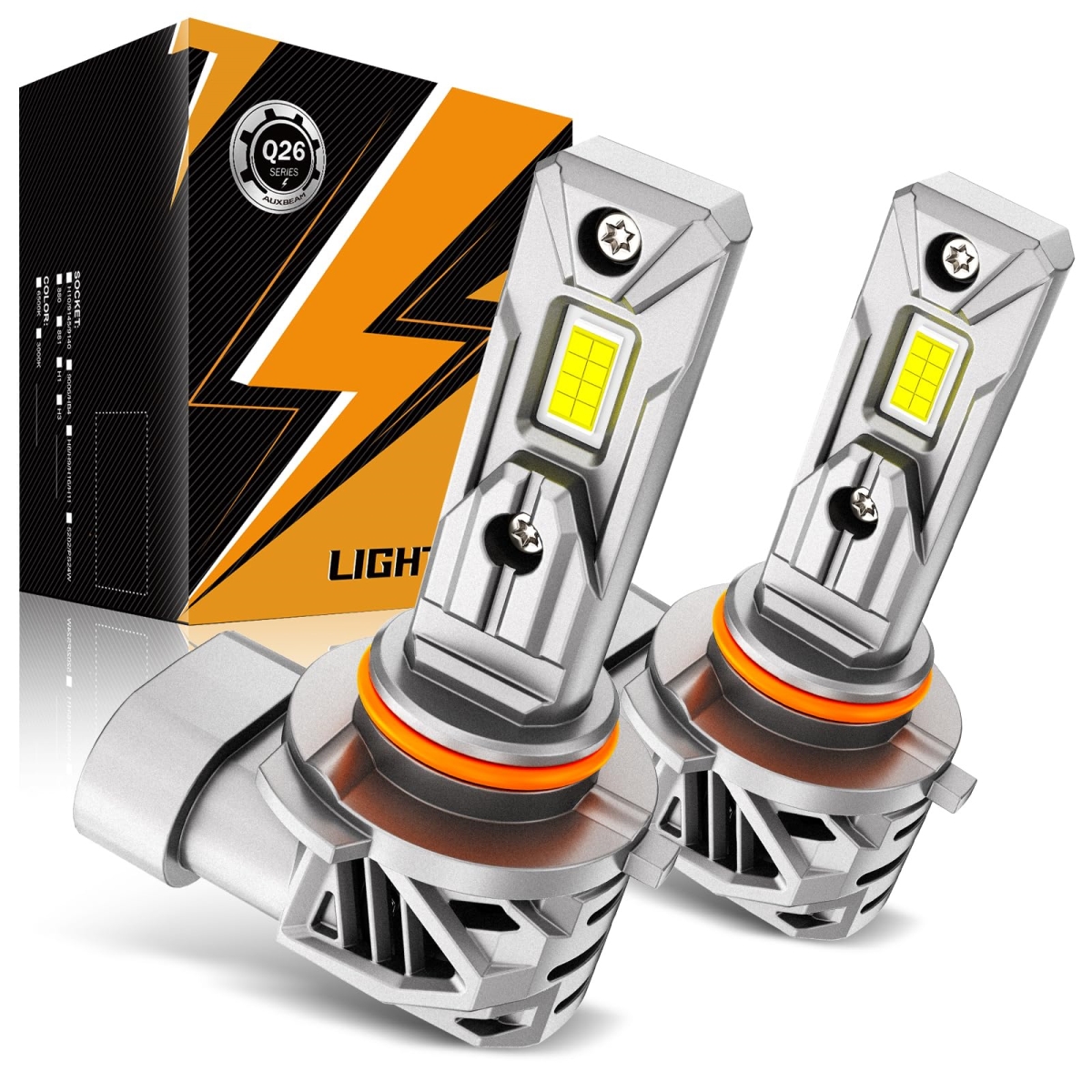 tek NT79702 UNO1RC Auxbeam 9005 HB3 Fog Lights, 20000LM 600 Percent Brighter Wireless 9005 Light for Off-Road Use or Fog Light, Plug & Play