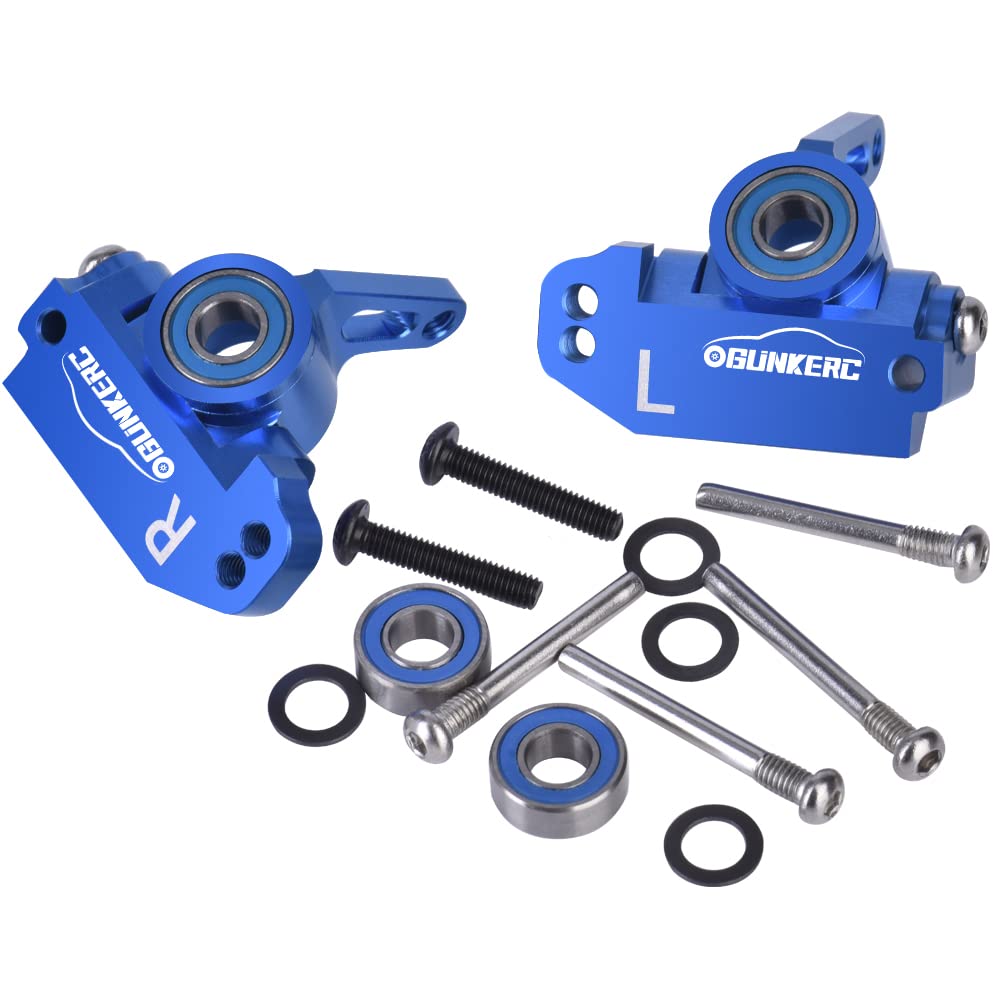 tek NT81728 UNO1RC OGUNKE RC Aluminum Alloy 2WD Front Caster Block & Steering Blocks - Blue