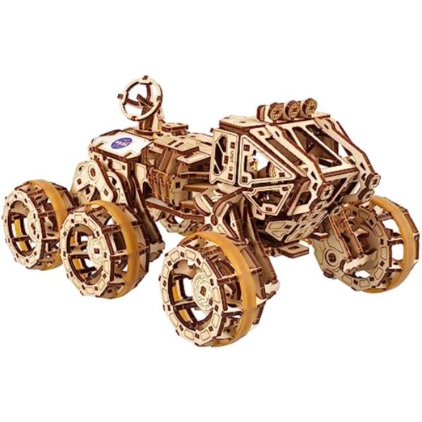 tek NT82373 UNO1RC UGEARS 3D Puzzle - Manned Mars Rover NASA Car - Mechanical 562 Piece Wooden Puzzle for Adults