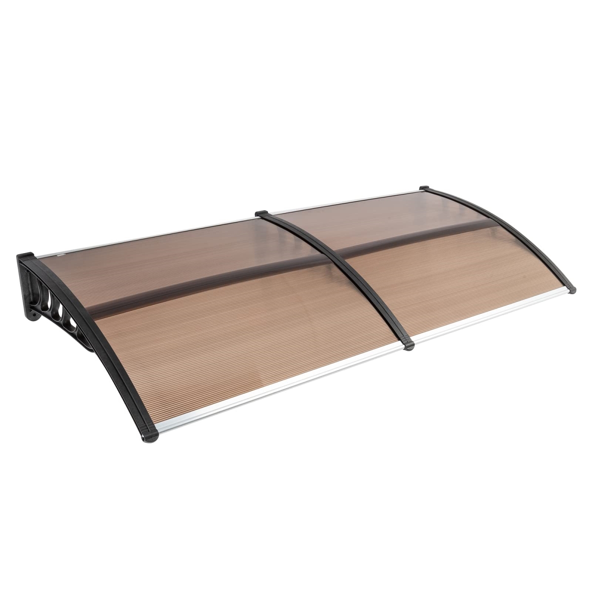 tek NT74355 80 x 40 in. Window Door Awning Canopy, UPF 50 Plus Polycarbonate Cover Front Door Overhang for Sun Shutter