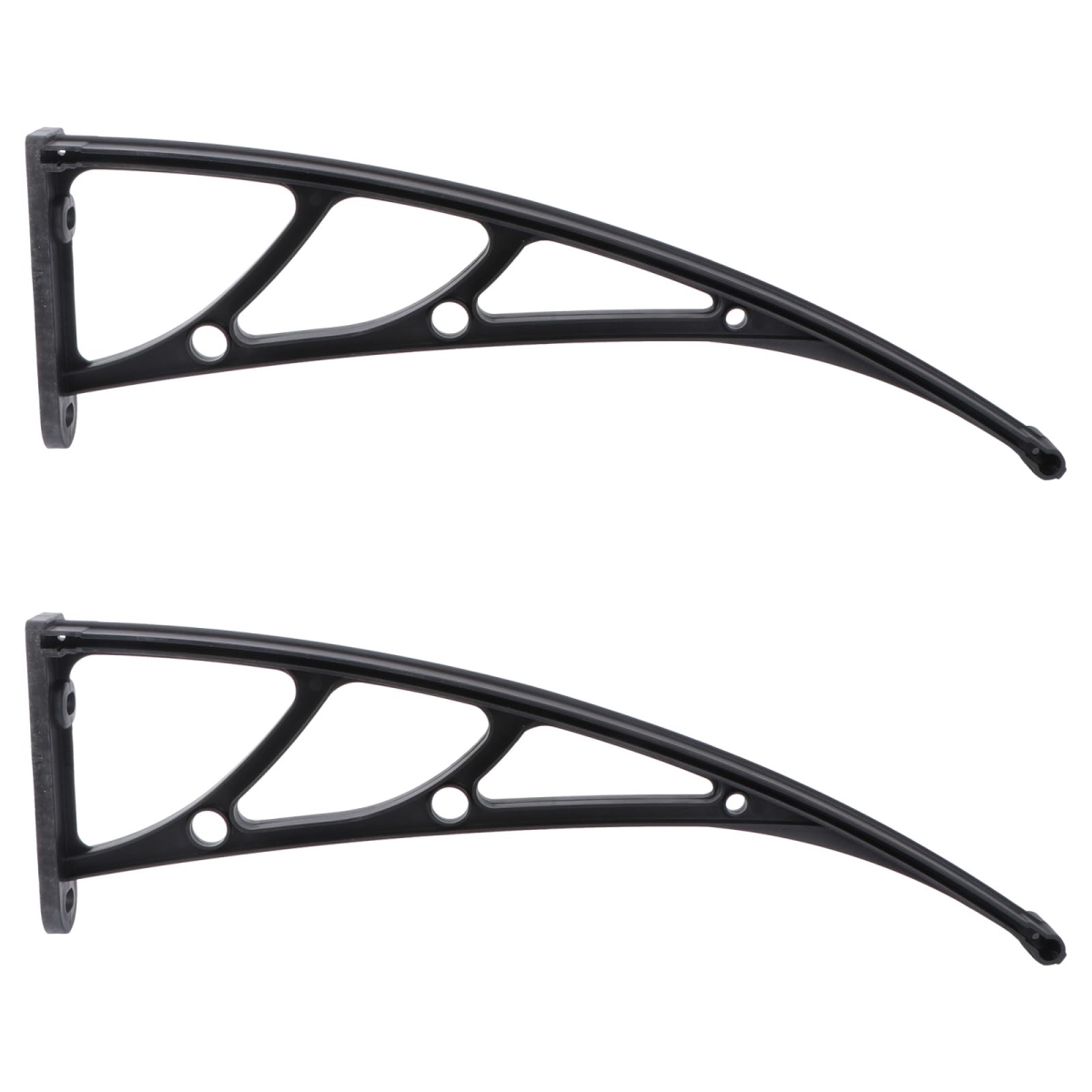 tek NT75257 Window Door Awning Canopy Polycarbonate Hollow Sheet Rain Cover Window Awning Bracket - 2 Piece