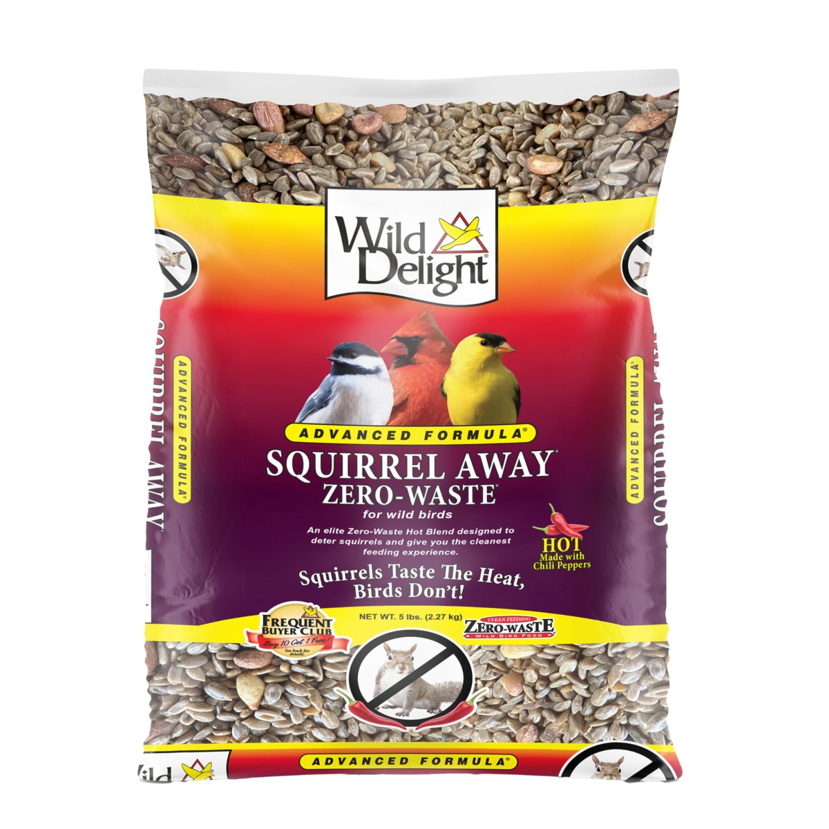 tek NT75941 5 lbs Wild Delight Advanced Formula Squirrel Away Zero Waste Wild Bird Food