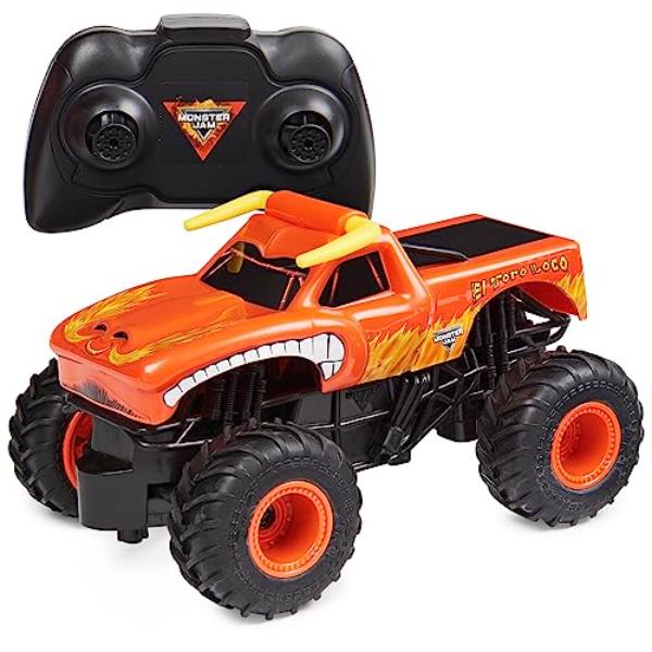tek NT75967 Monster Jam 1-24 Scale 2.4GHz Official El Toro Loco Remote Control Monster Truck, Kids Toys for Boys & Girls Ages 4 & Up
