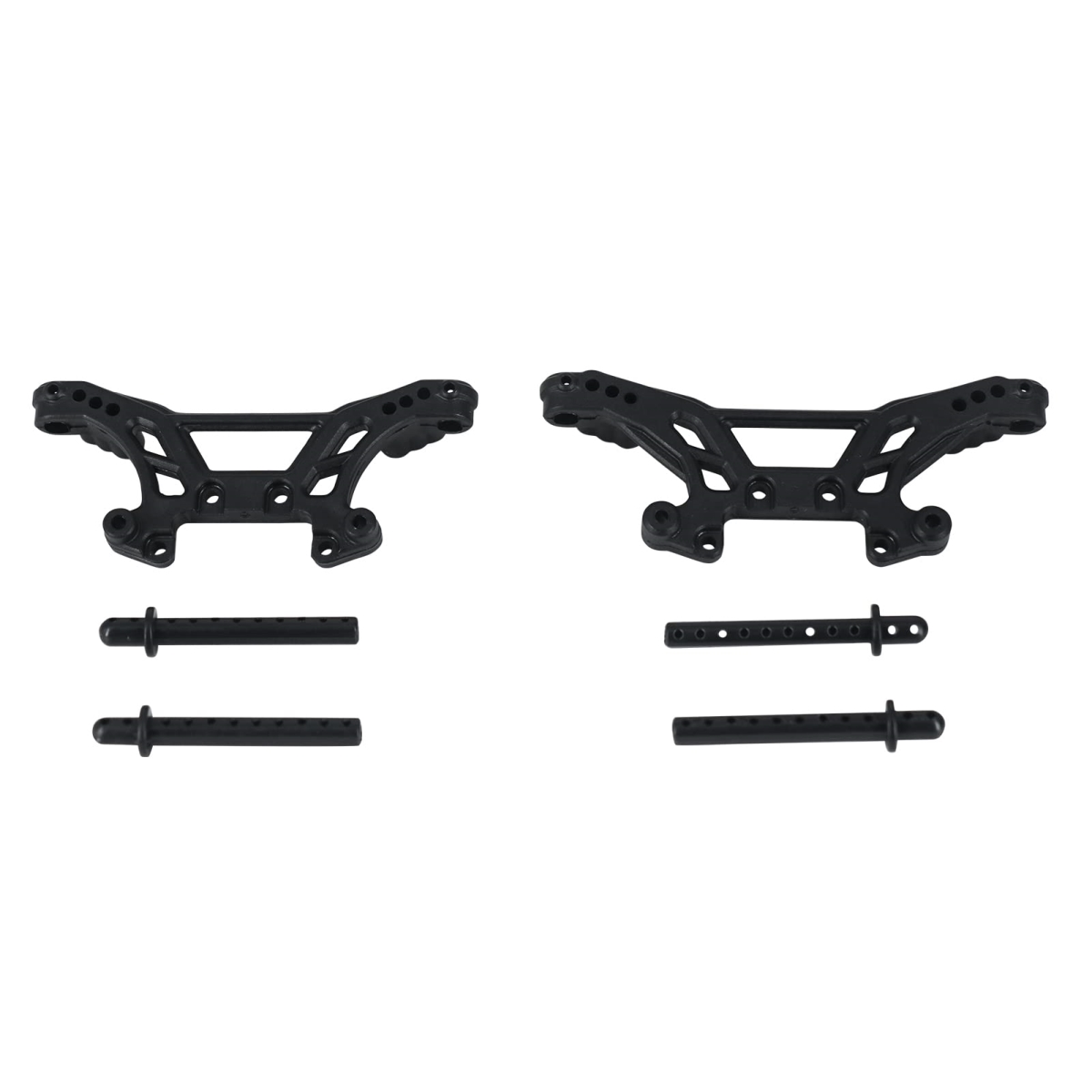 tek NT79151 UNO1RC 2 Piece Front & Rear 9200 Shell Bracket PX9200-11-PX9200-12 for .1 9200 9200E 9205E 9206E RC Cars Trucks Accessories Spare Parts